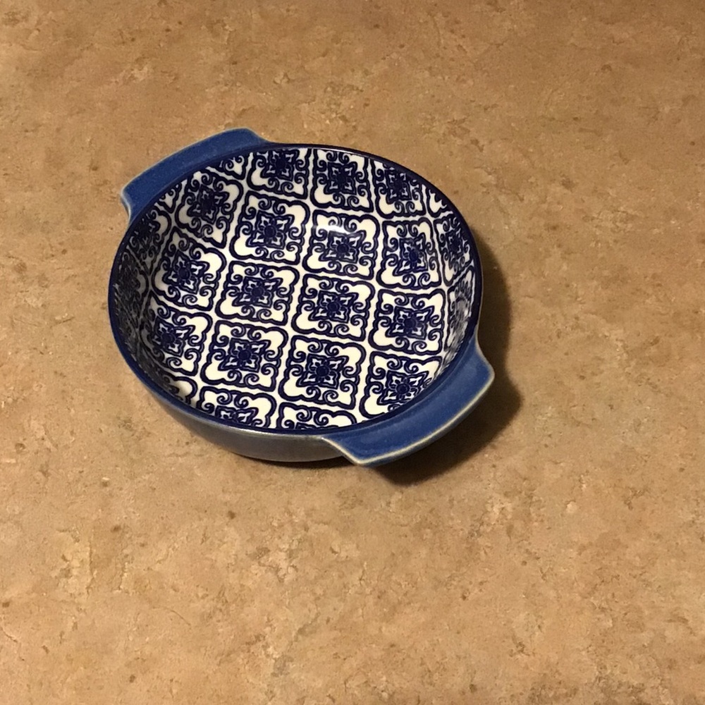 SOLD ON ANOTHER PLATFORM Ceramic Bowl Vintage porcelain bowl 8 X 6 1/2 Inches